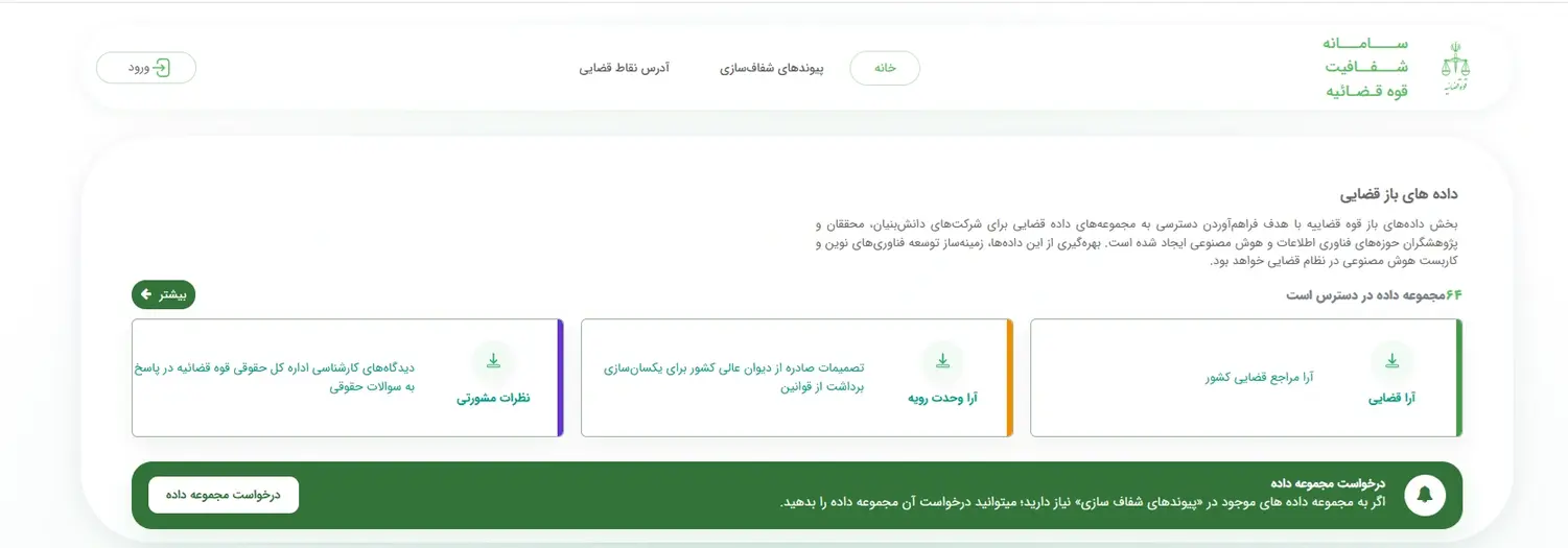 سامانه شفافیت قوه قضاییه (data.eadl.ir) چیست؟